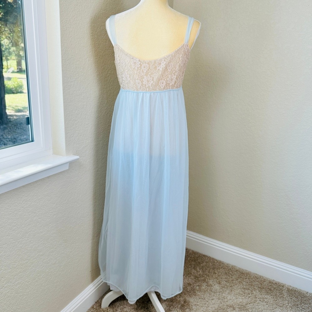 Lisette AL Sterling Vintage‎ Lingerie Gown Maxi Dress Women 38 Romantic Elegant - Picture 4 of 16